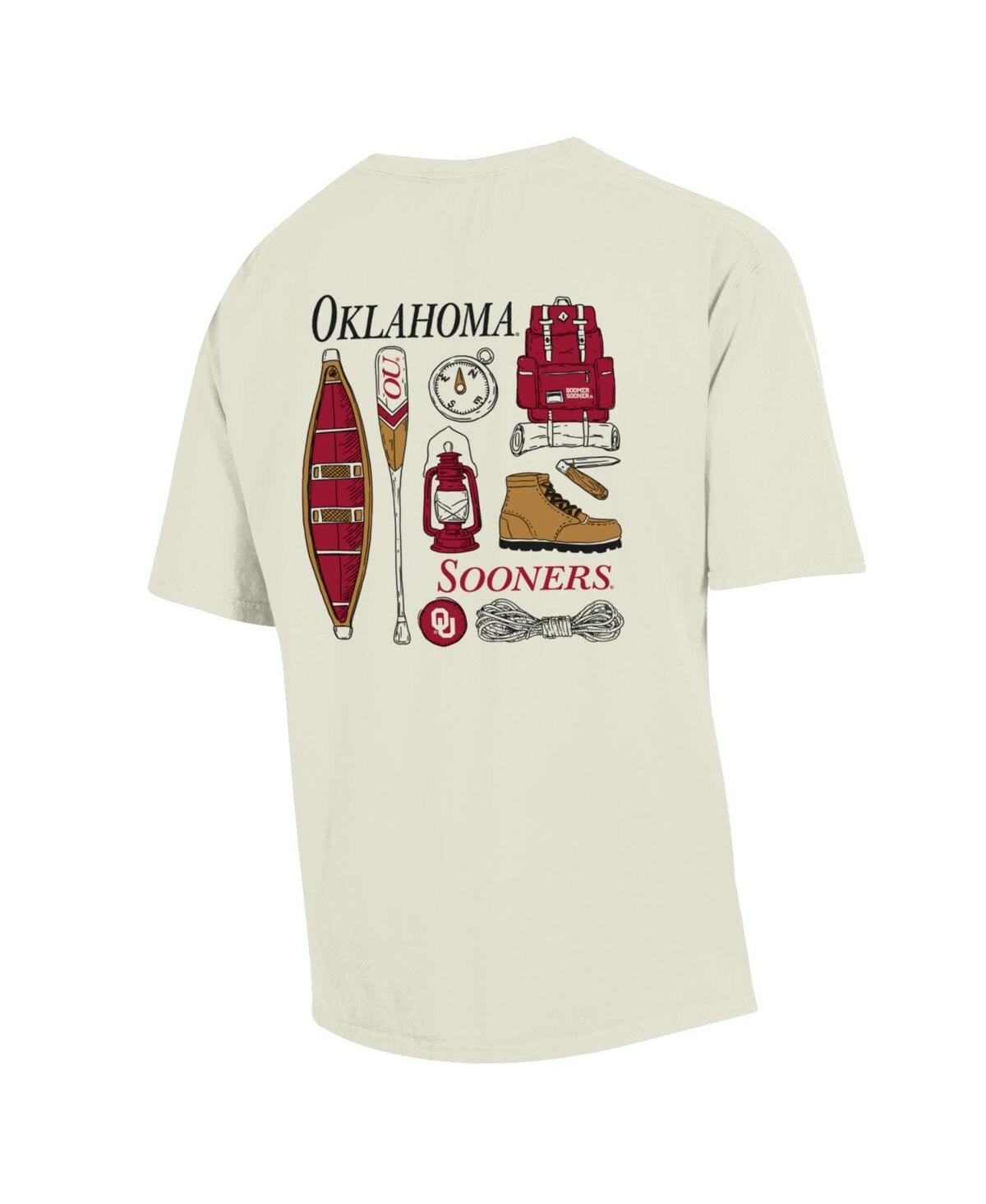 Shop Comfortwash Men's  Cream Oklahoma Sooners Camping Trip T-shirt