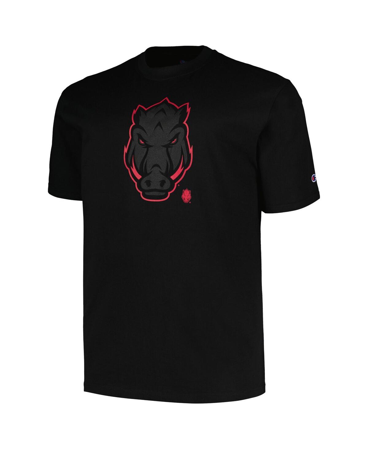 Shop Profile Men's  Black Arkansas Razorbacks Big And Tall Pop T-shirt