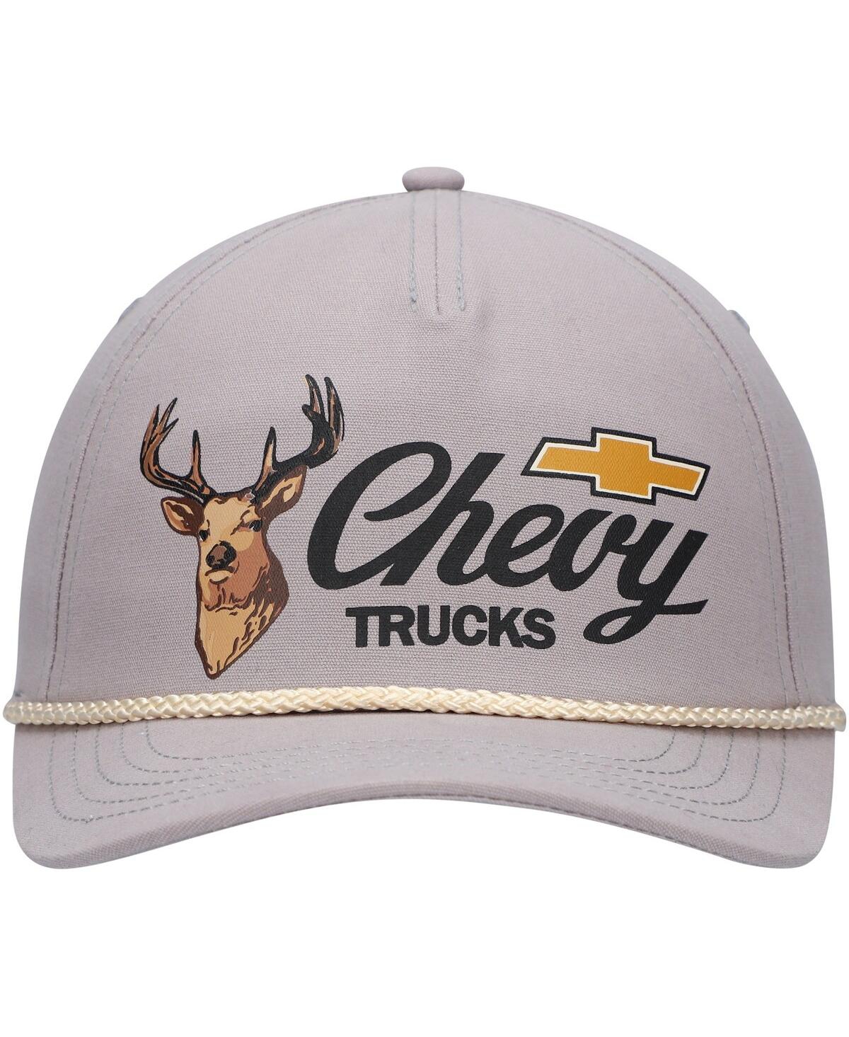 Shop American Needle Men's  Gray Chevrolet Canvas Cappy Trucker Adjustable Hat