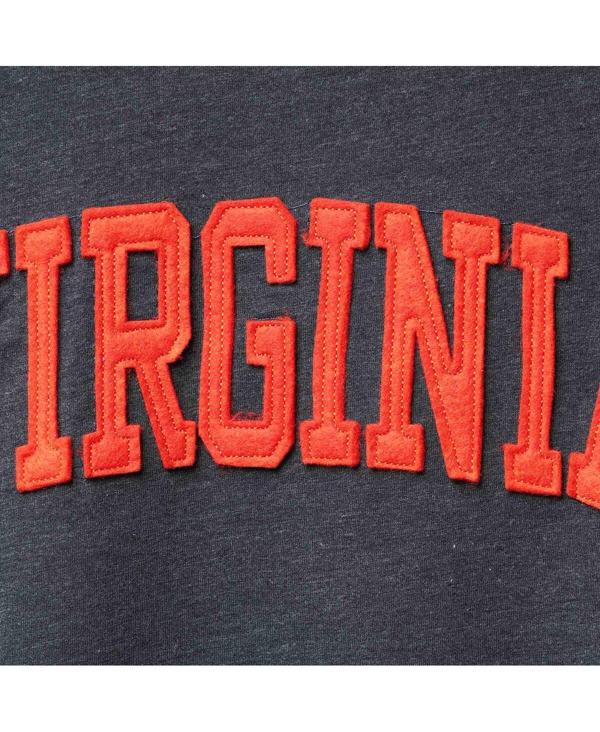 PRESSBOX WOMEN'S PRESSBOX NAVY VIRGINIA CAVALIERS TWO-HIT CANYON LONG SLEEVE T-SHIRT 