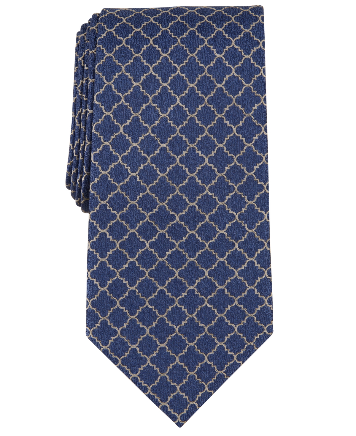 Shop Michael Kors Men's Connected Lattice Tie In Navy