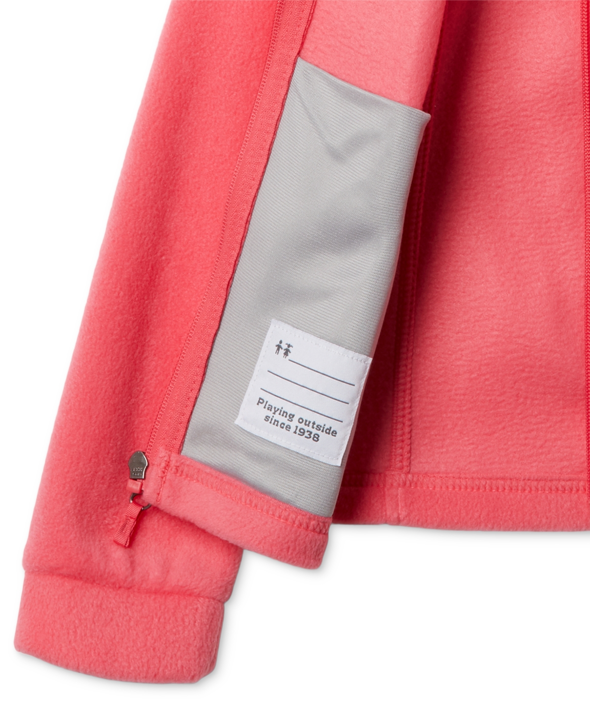 Shop Columbia Big Girls Benton Springs Full-zip Fleece Jacket In Bright Geranium