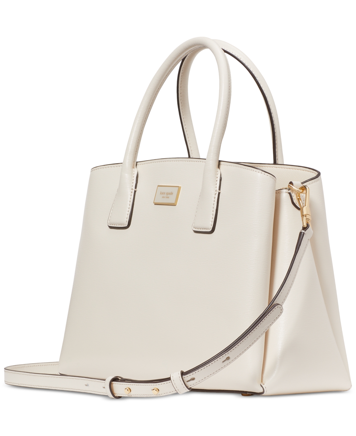 Kate Spade New York Serena Small Saffiano Leather Satchel - Parchment