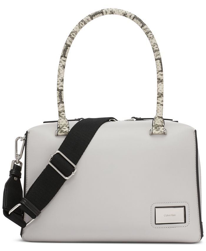 Calvin Klein Beecher Top Zipper Convertible Satchel - Macy's
