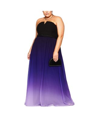 CITY CHIC Plus Size Ombre Lust Maxi Dress - Macy's