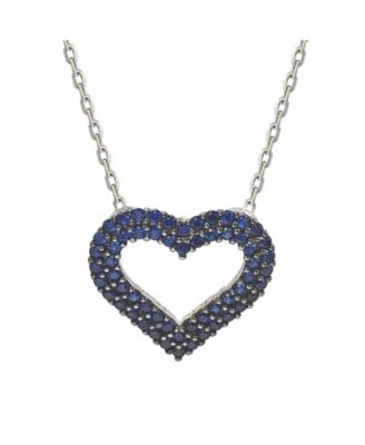 Sterling Silver Cubic Zirconia Heart Shape Pendant