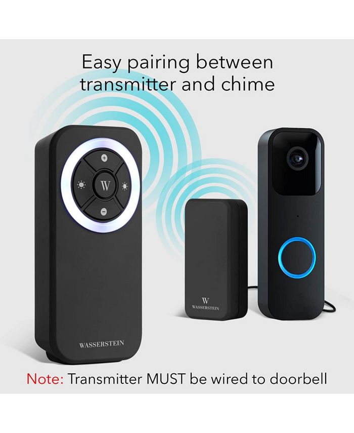 Wasserstein Wireless Doorbell Chime Compatible With Blink Video
