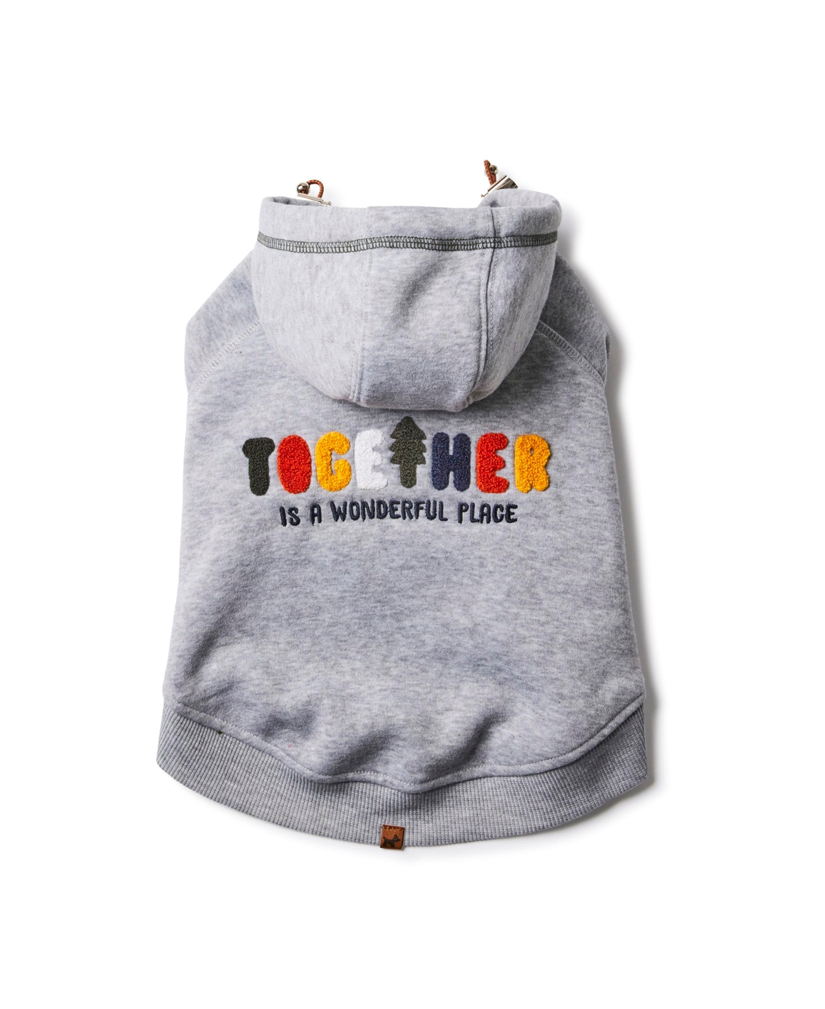 Together Pullover Hoodie Dog - Light grey mix