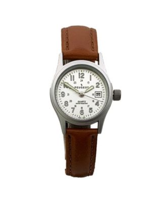 Peugeot Women s Brown Nurses Sport Calendar Wrist Watch Easy Reader Macy s