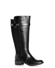 Faux Leather Tall Boots