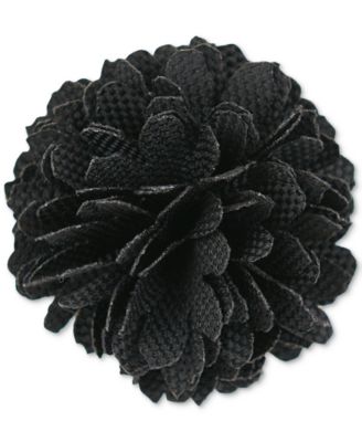 Con.Struct Men's Ceremony Satin Checkerboard Flower Lapel Pin, Created for Macy's 