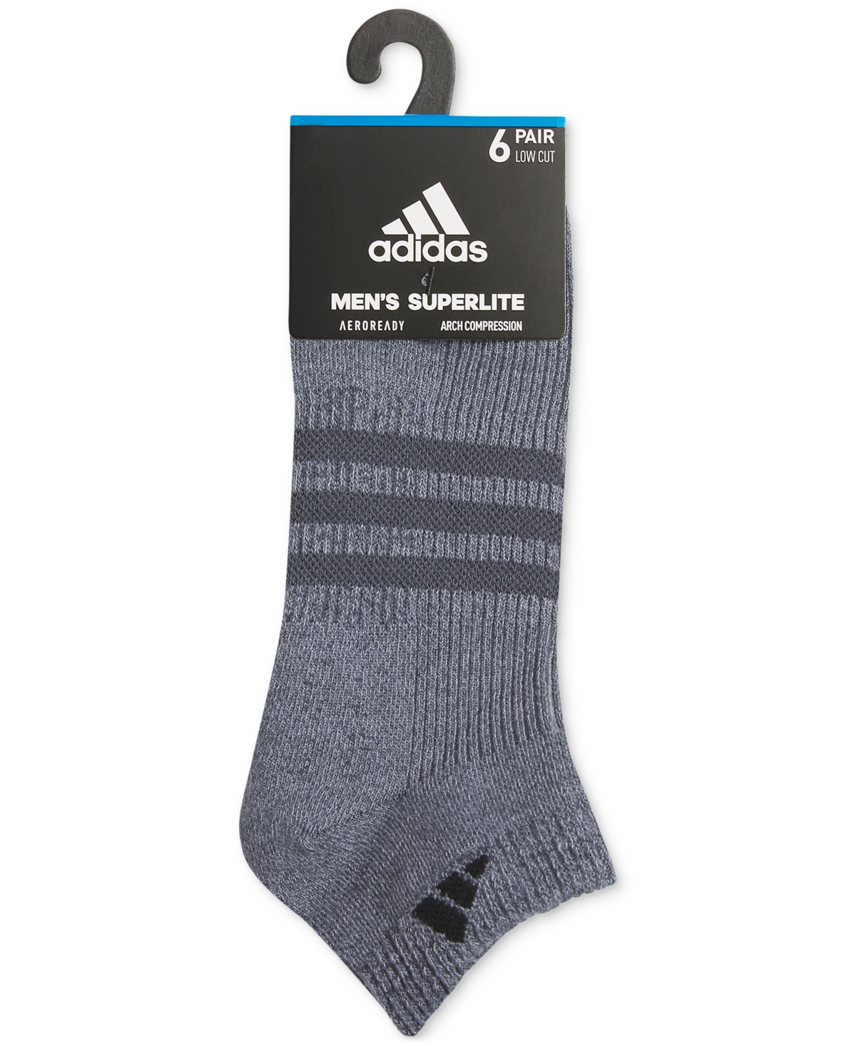 Shop Adidas Originals Men's Superlite 3.0 Low Cut Socks In Med Gray