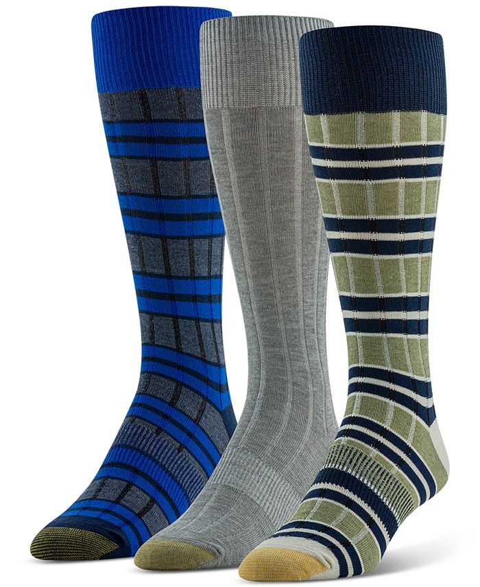 Gold Toe Men's Regatta Striped Socks - 3 pk. - Macy's