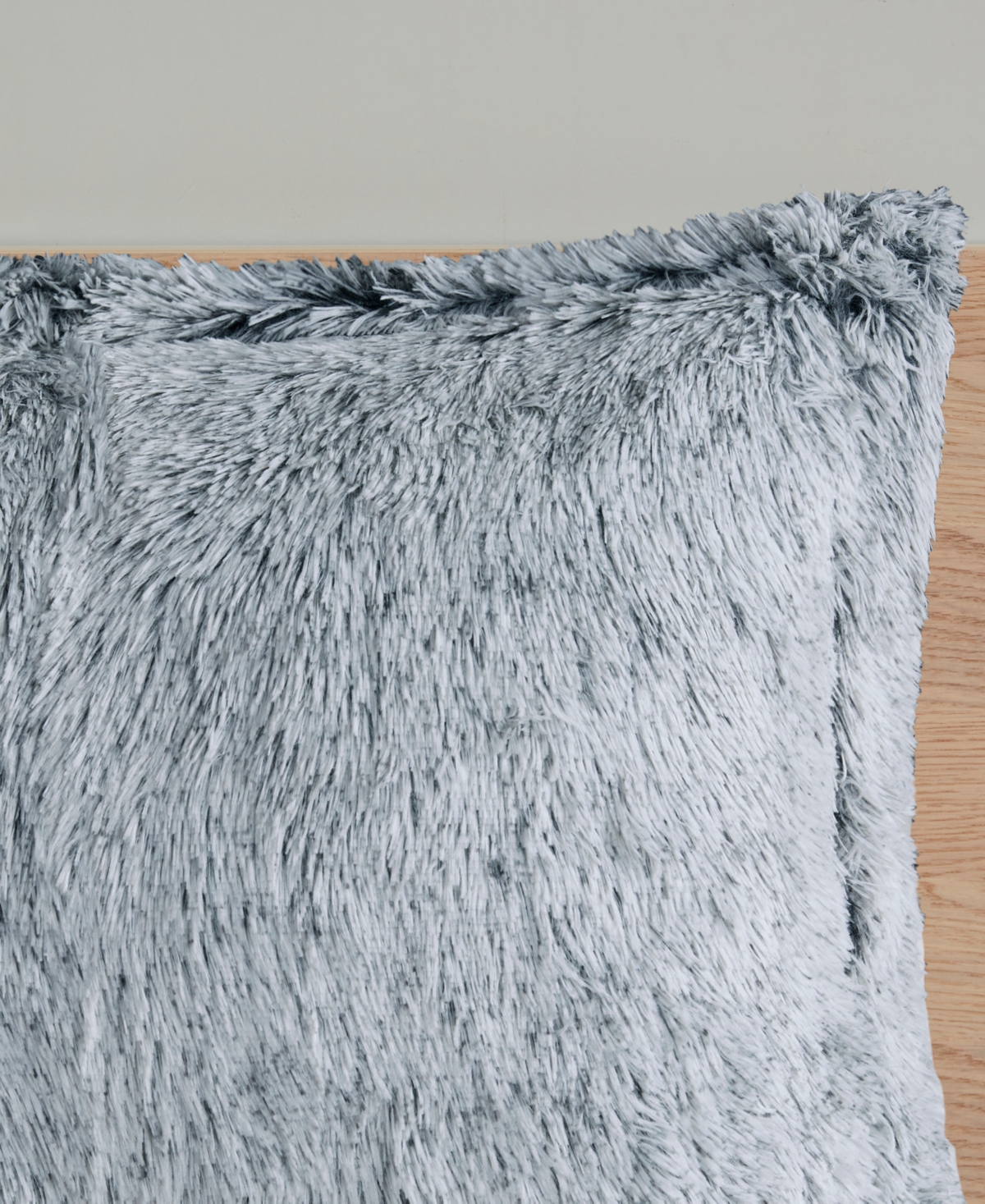Shop Intelligent Design Malea Shaggy Faux-fur 3-pc. Comforter Set, King/california King In Black,whit