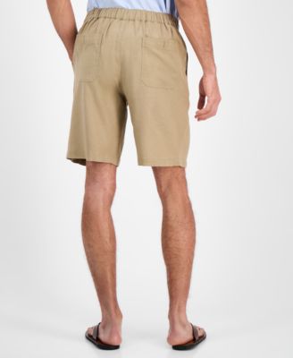 Men's 100% Linen Drawstring Shorts