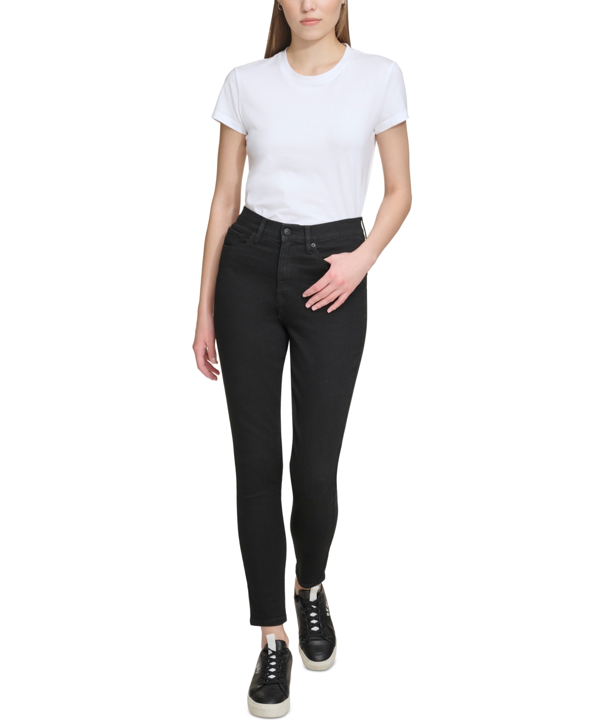 Dkny Jeans Women's High-Rise Skinny Ankle Jeans - F3k - Subway Wash