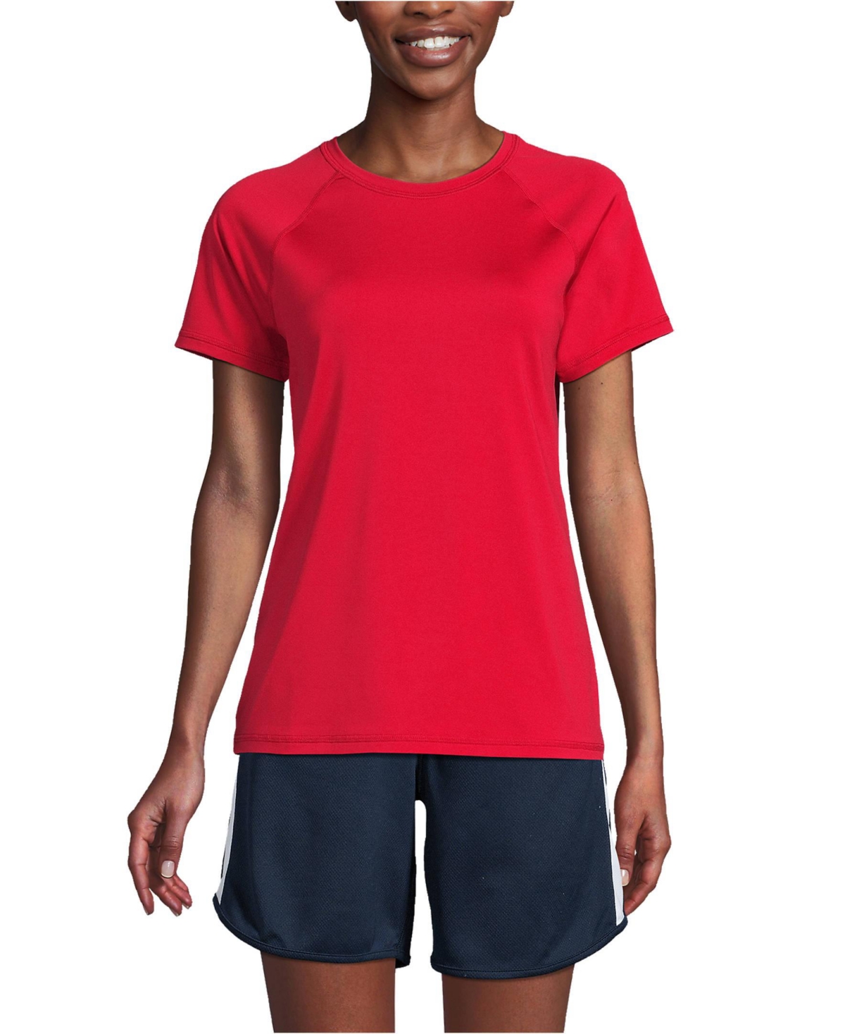 Women's School Uniform Short Sleeve Active Tee - Red