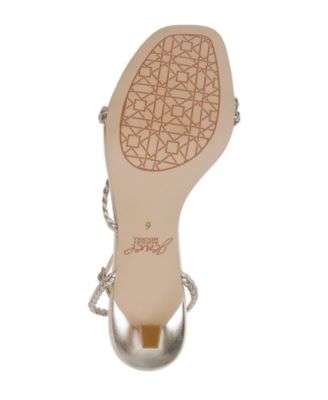 Badgley Mischka Flory Mid Heel Sandals - Stiletto Heel With Bow Details