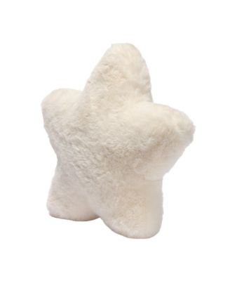 Star Pillow Plush - Ultra Soft Creamy White