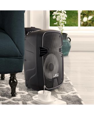 8 Inch 400 Watts Bluetooth Portable Party Speaker with USB, SD Input and Reactive Lights