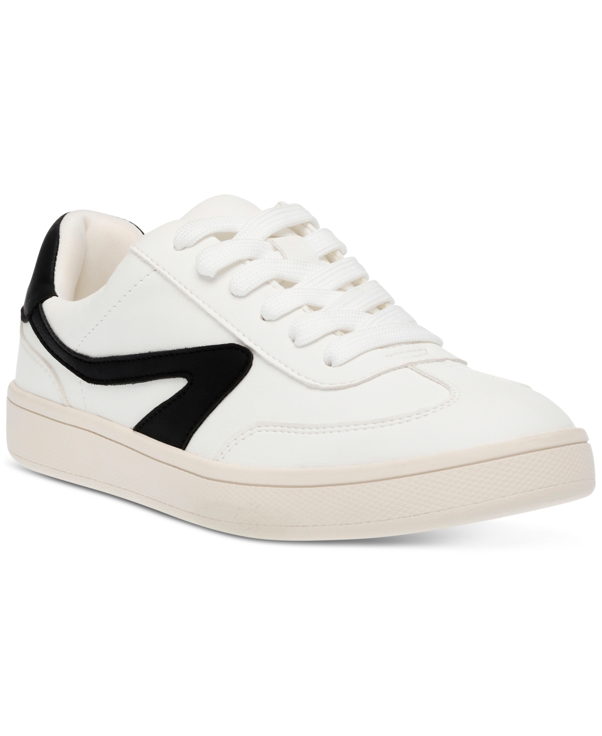 Dv Dolce Vita Women's Voyage Low Line Lace-up Sneakers In Black White