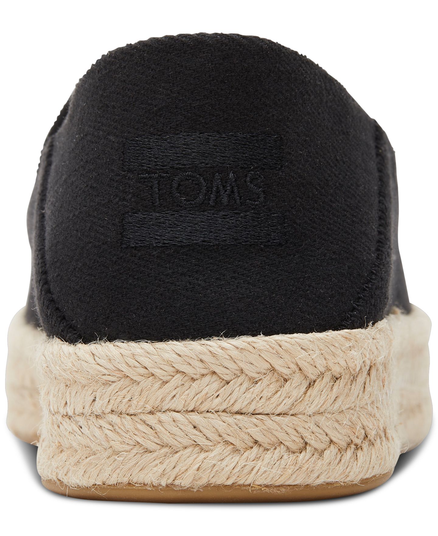 Женские кроссовки TOMS Carolina Espadrille Slip-On, цвет: Чёрный — фото 3