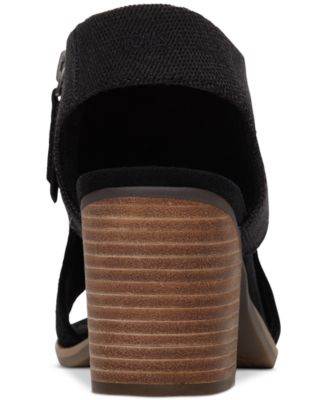 Women's Eliana Peep-Toe Cutout Block-Heel Sandals