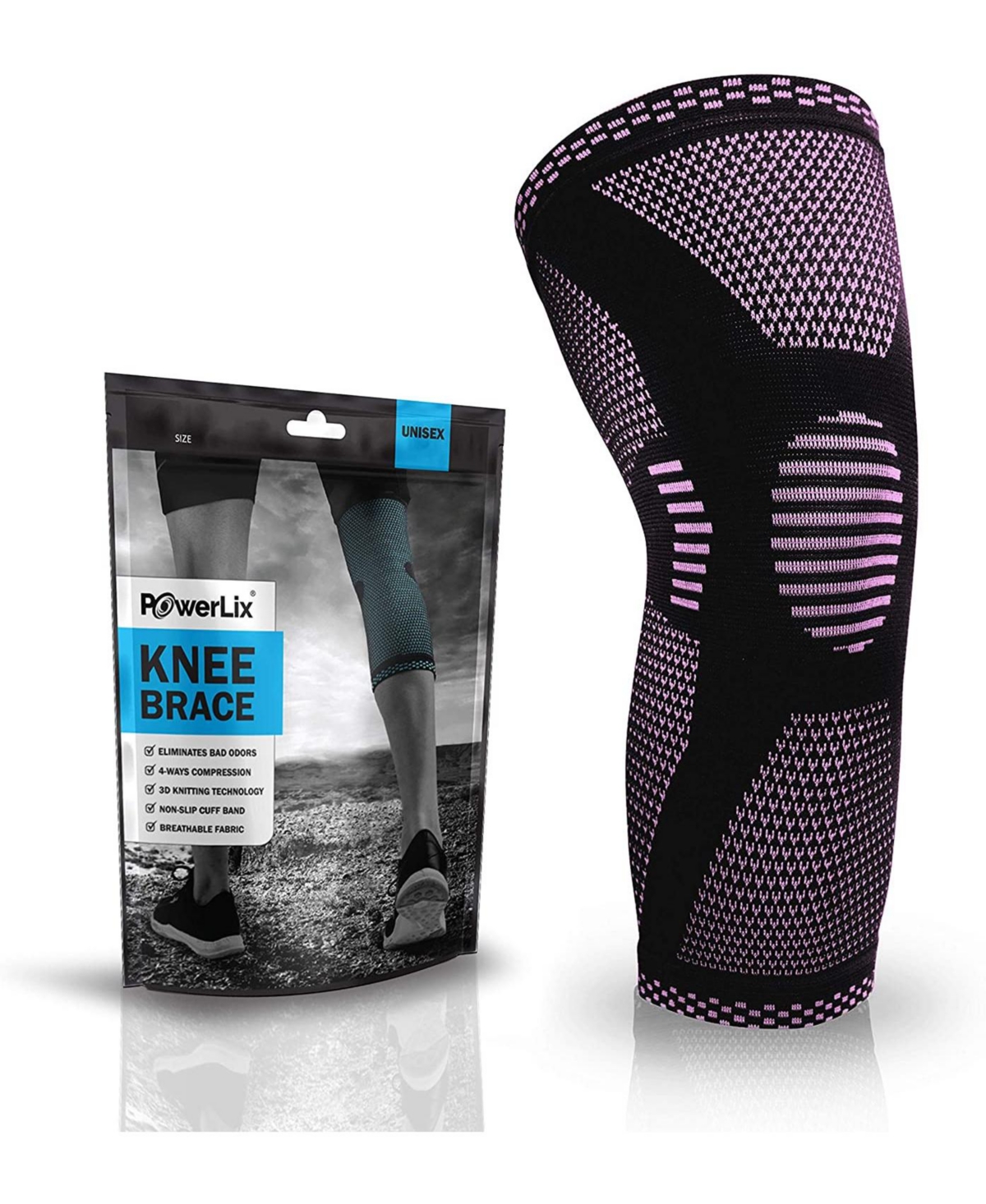 Xx-Large Compression Knee Sleeve: Ultimate Support for Active Lifestyles and Injuries - Pink