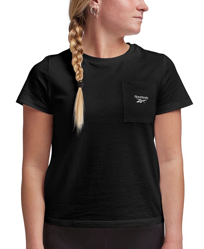 Women s Active Small Logo Pocket Cotton T Shirt