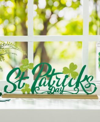 16" L St. Patrick's Metal Table Decor