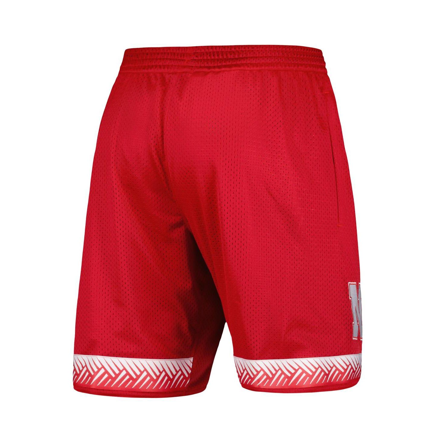Мужские шорты adidas Scarlet Nebraska Huskers Swingman Replica Basketball — фото 2