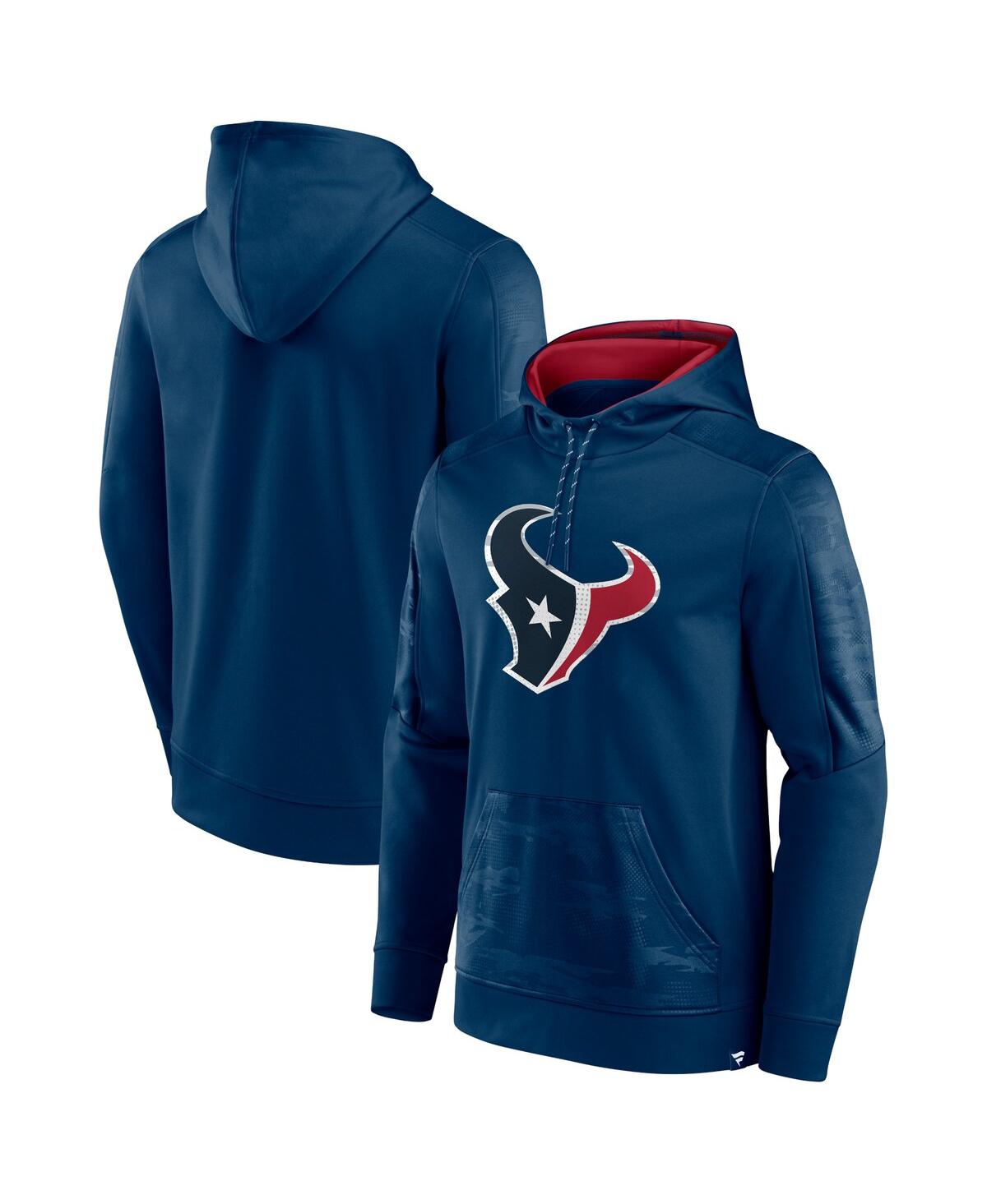 Fanatics Branded Navy Houston Texans On The Ball Pullover Hoodie In Navy