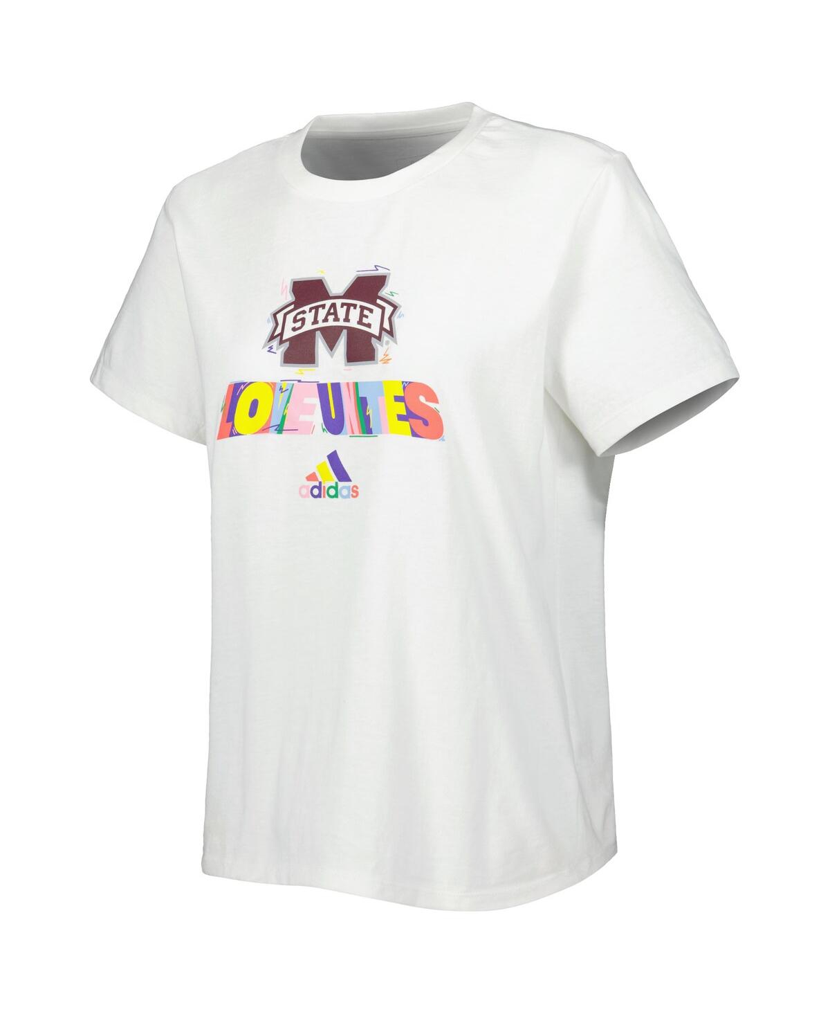 Women's adidasMississippi State Bulldogs Fresh Pride T-shirt - White