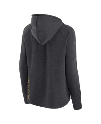 Women's Heather Charcoal Boston Bruins Authentic Pro Pullover Hoodie