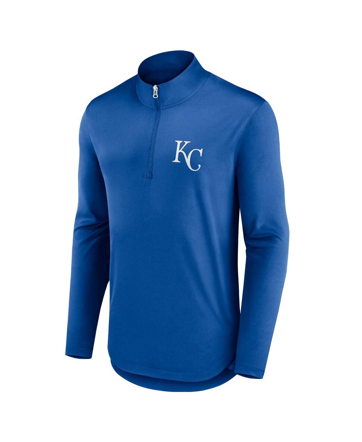 Men's FanaticsKansas City Royals Quarterback Quarter-Zip Top - Royal