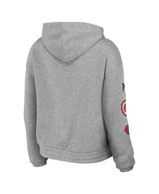 Women's Heather Gray Atlanta Falcons Full-Zip Hoodie
