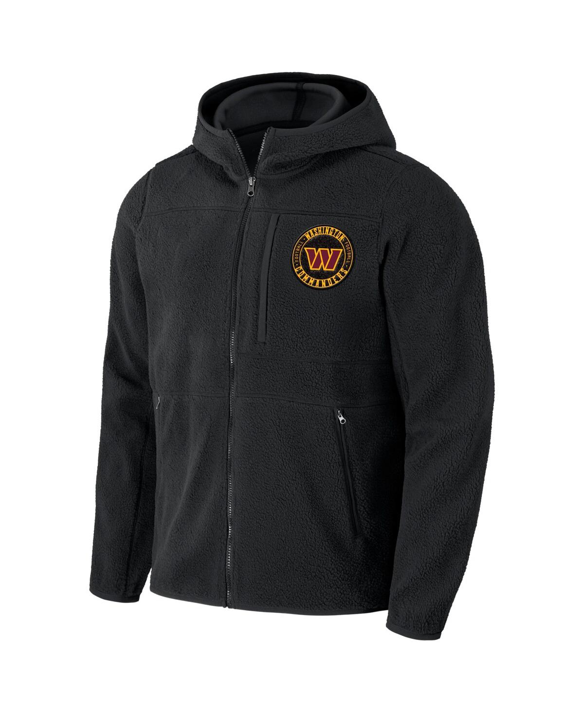 Men's Nfl x Darius Rucker Collection by FanaticsWashington Commanders Sherpa Full-Zip Hoodie - Black
