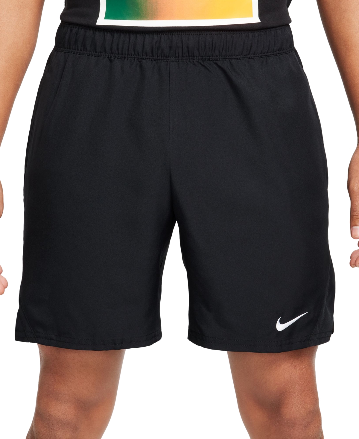 Shop Nike Men's Court Victory Dri-fit 7" Tennis Shorts In Black,(white)