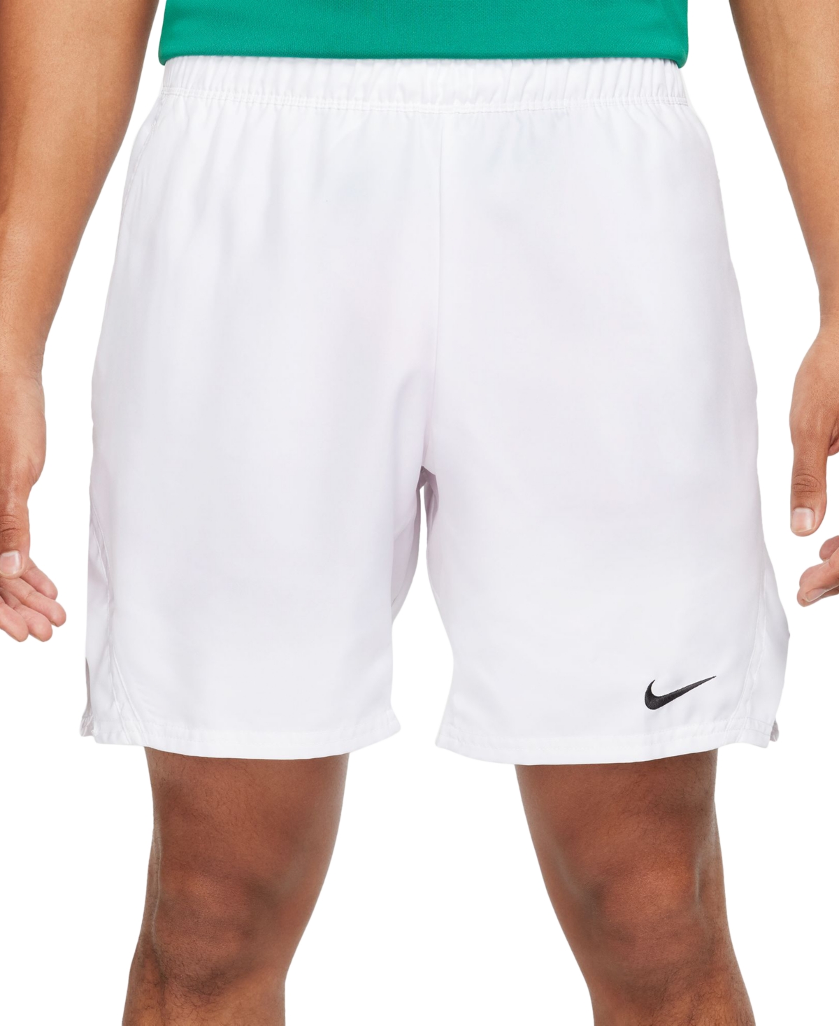 Shop Nike Men's Court Victory Dri-fit 7" Tennis Shorts In White,(black)