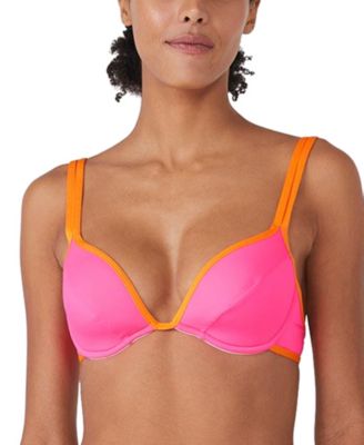 kate spade new york - Women's U-Wire Contrast-Trim Bikini Top