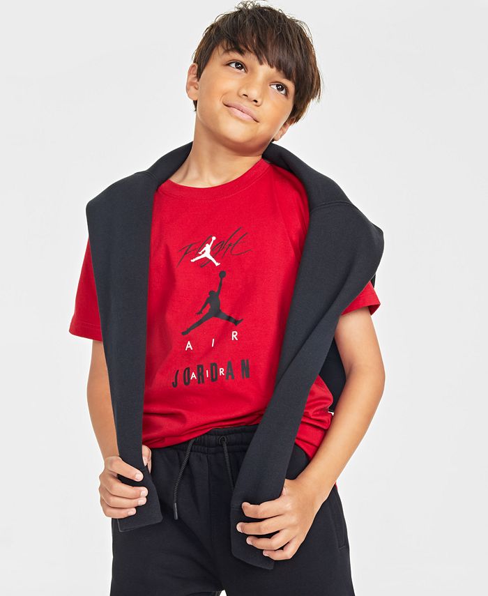 Jordan Big Boys Triple Threat Short Sleeve T-shirt - Macy's
