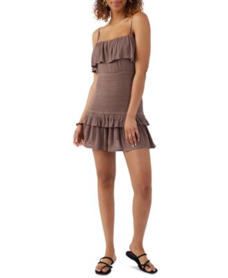 O'Neill - Juniors' Constance Ruffled Smocked Mini Dress