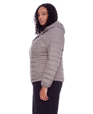 Plus Size Yoho Lightweight Packable Puffer Jacket & Bag