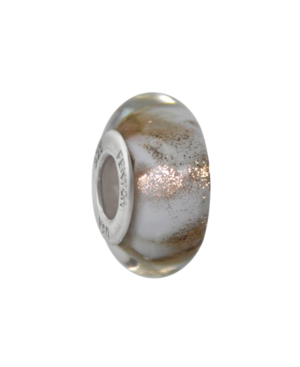Glass Jewelry: Vanilla Blossom Glass Charm - Multi-color