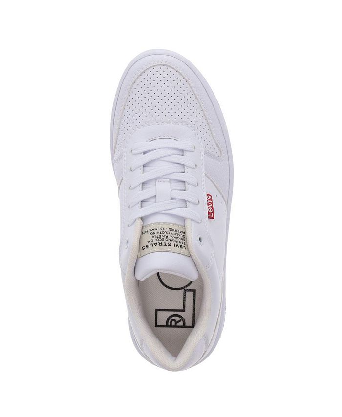 Levi's Women's Drive Lo Synthetic Leather Casual Lace Up Sneaker Shoe ...