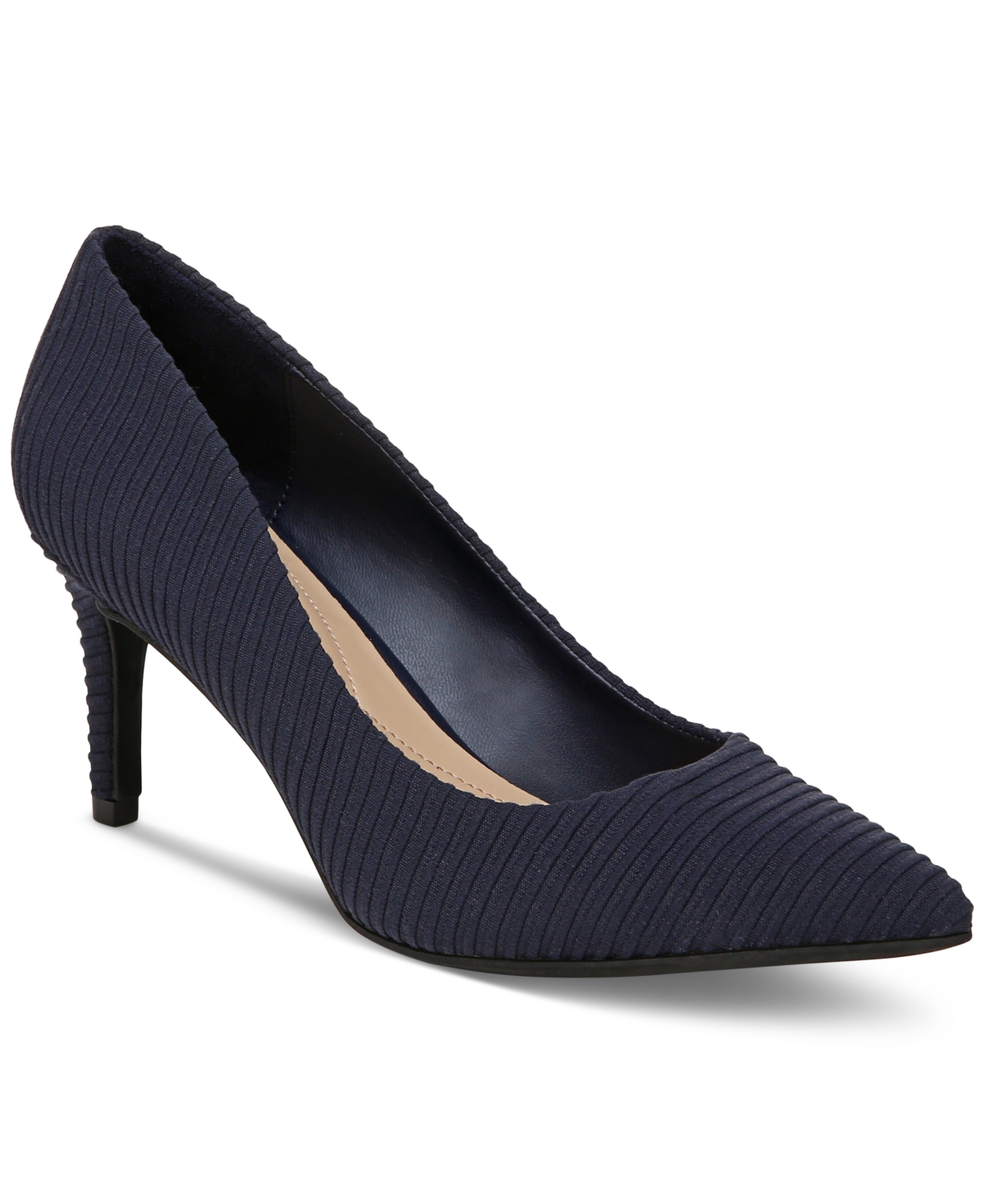 Shop On 34th Women's Jeules Pointed-toe Slip-on Pumps, Created For Macy's In Navy Neoprene