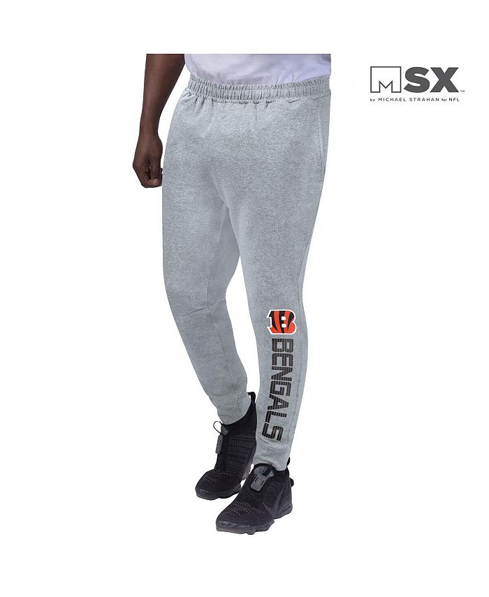 Msx By Michael Strahan Mens Heathered Gray Cincinnati Bengals Jogger Pants Macys 