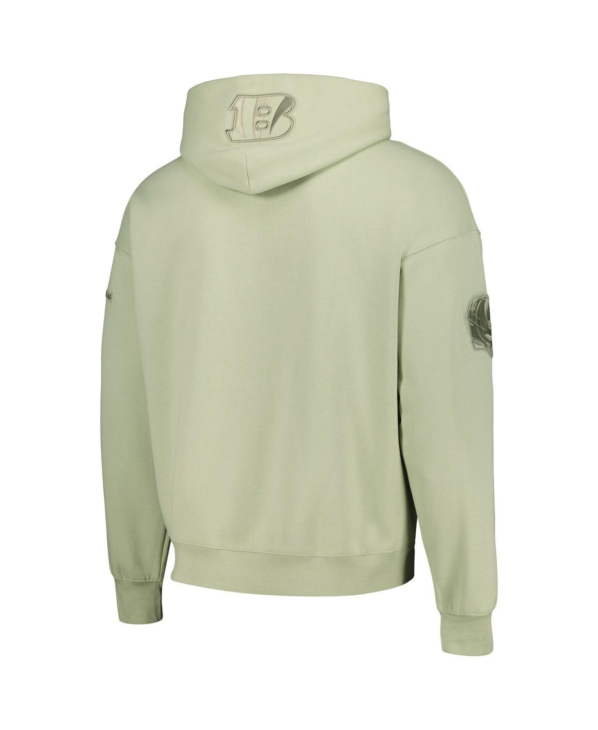 Men's Pro Standard Joe BurrowCincinnati Bengals Player Name and Number Pullover Hoodie - Light Green