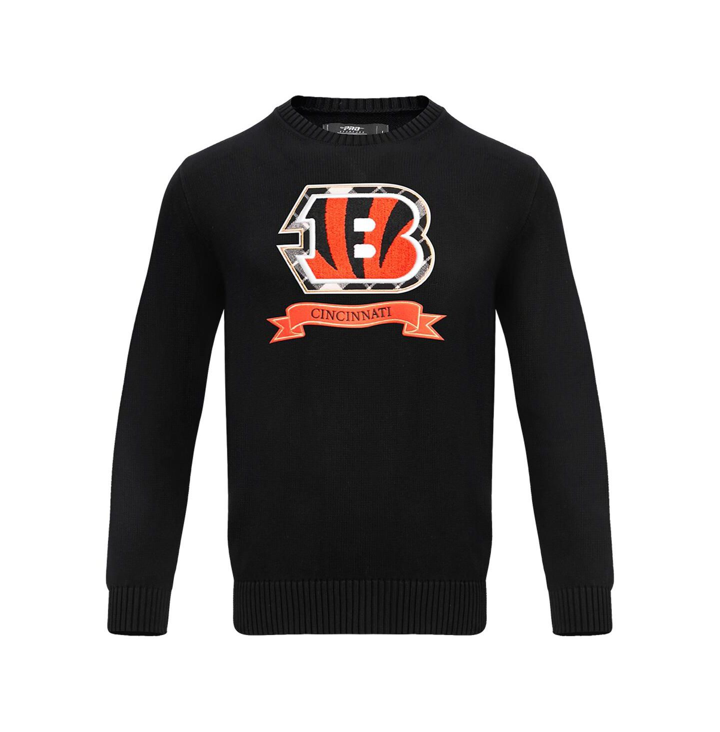Мужской свитер Pro Standard Black Cincinnati Bengals Prep Knit — фото 3