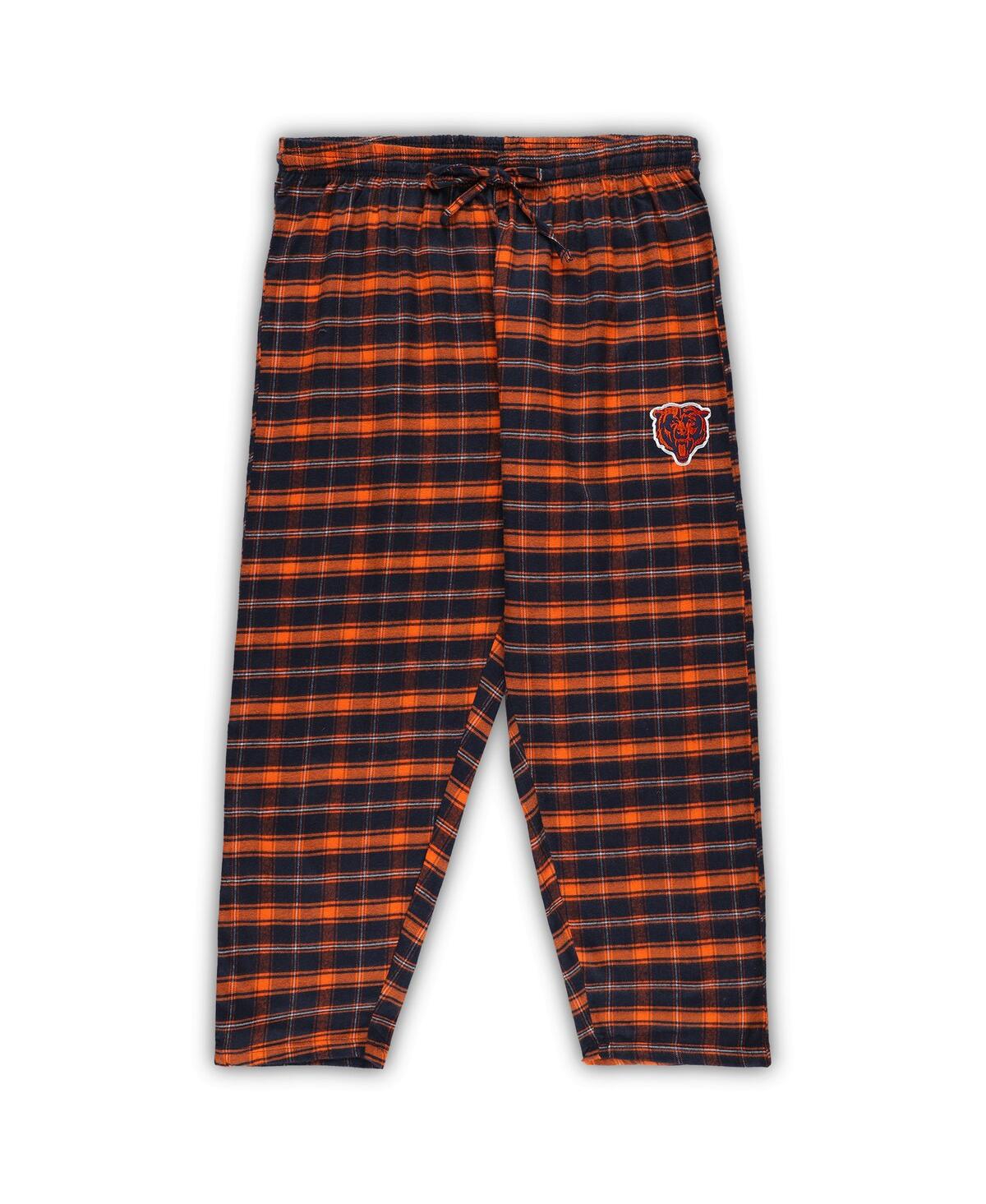Women's Concepts SportChicago Bears Plus Size Badge T-shirt and Flannel Pants Sleep Set - Navy